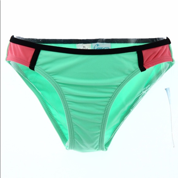 CALIFORNIA WAVES Color Block Hipster Bottom S - Picture 2 of 3